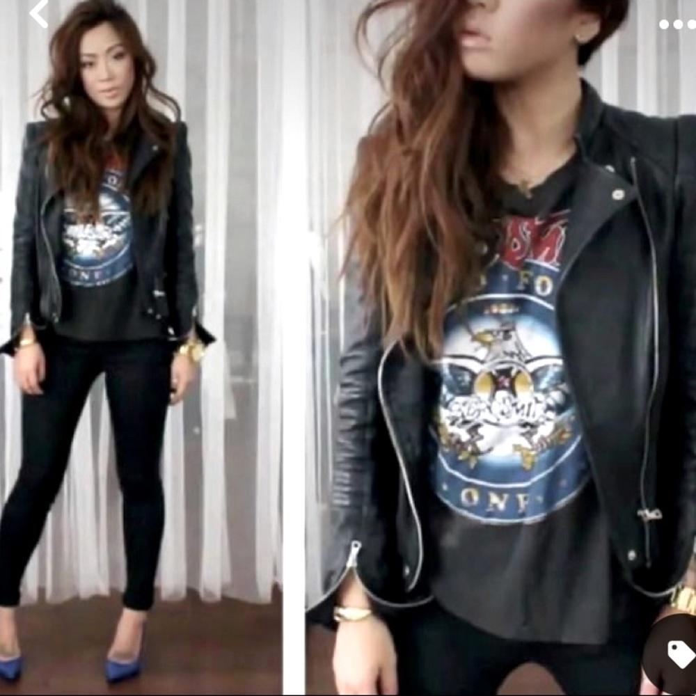 Zara Trafaluc Moto Leather Jacket Influencers HeyClaire Kendal Kylie Jenner